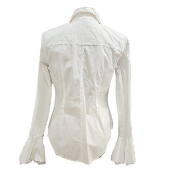 VINTAGE 90's Newport News Velvet Jacket Pirate Baddie Midi Trench ,Women's 8 - Picture 10 of 12